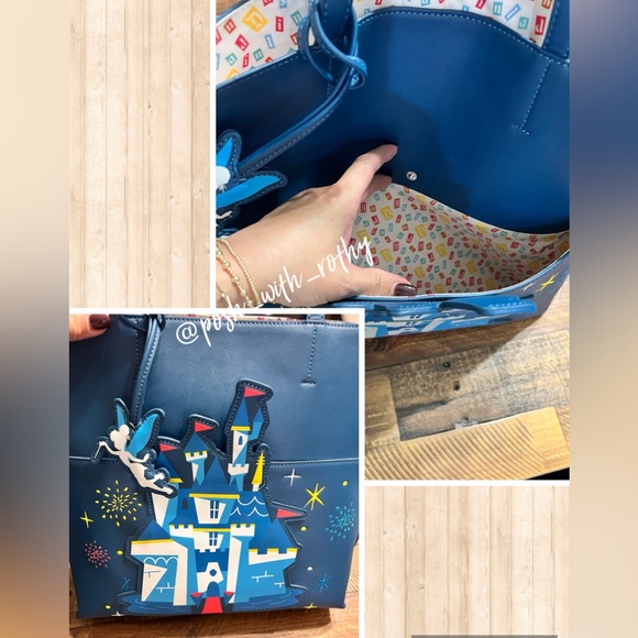 LoungeFly Disneyland 65th Anniversary Tote - Picture 9 of 10